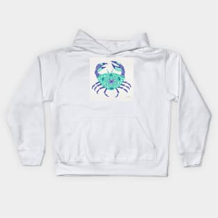 Turquoise Crab Kids Hoodie